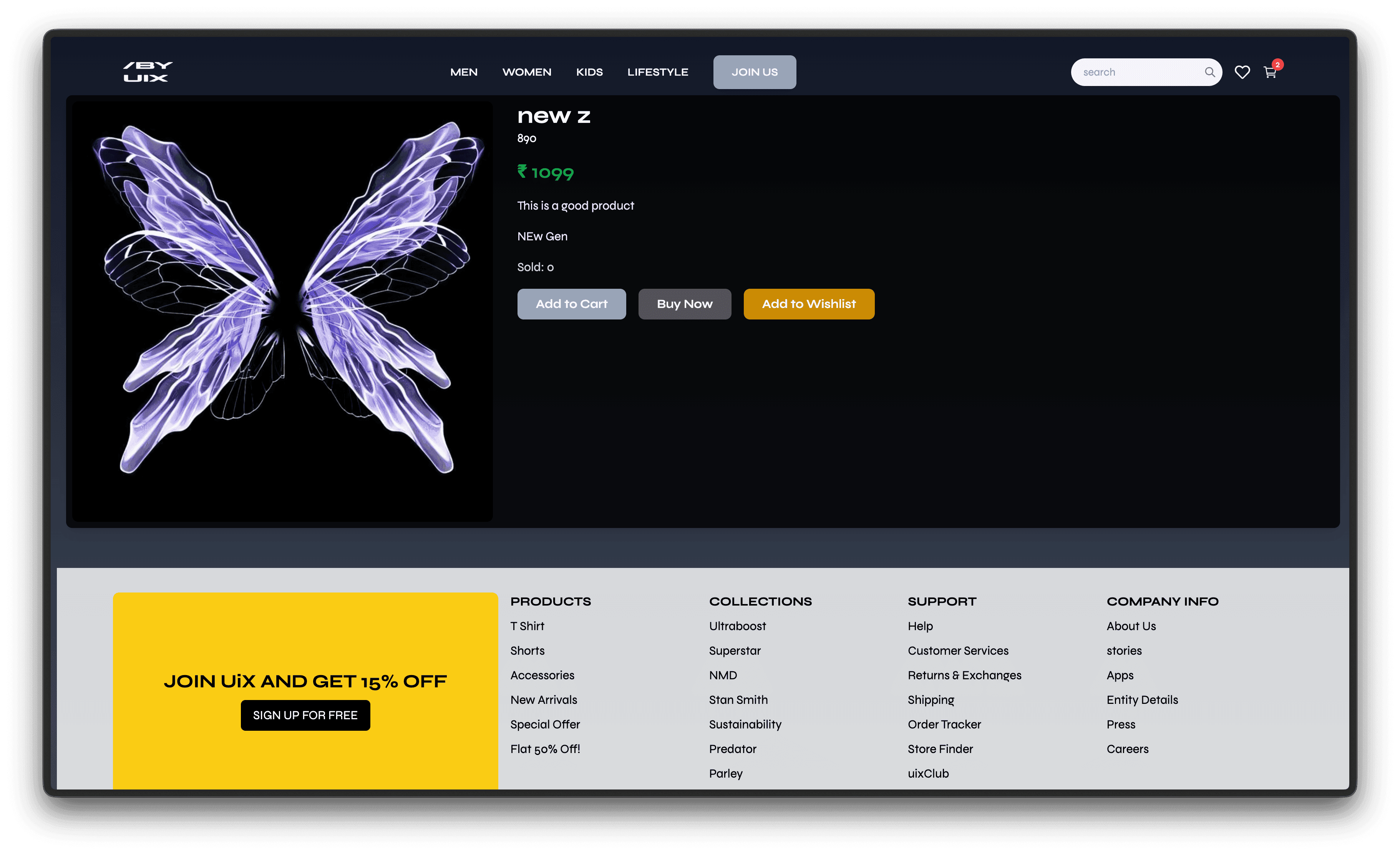 UiX E-Commerce