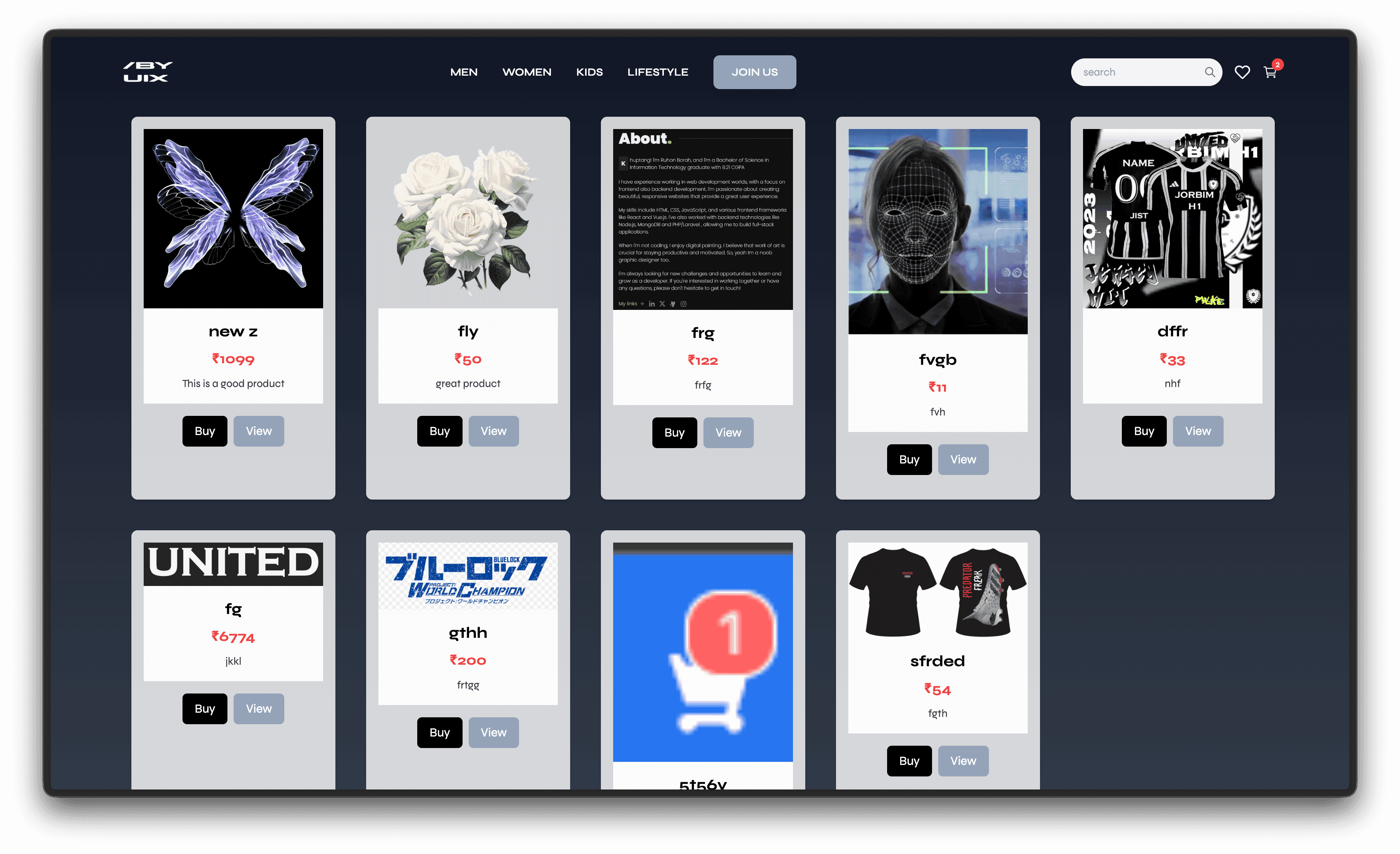 UiX E-Commerce